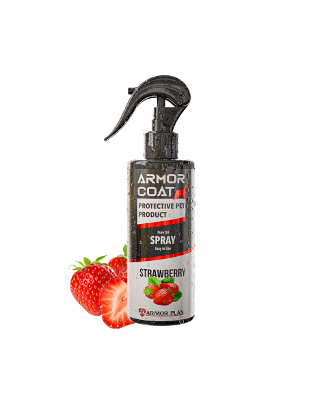 Armor Coat Intensive Defence Strawberry Spray 75 ml – Köpekler İçin Yağ Bazlı Yoğun Koruyucu ve Tüy Bakım Spreyi