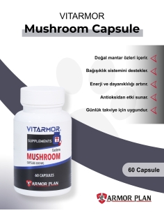Vitarmor Eastern Mushroom Capsule 650 mg – Kedi ve... 2